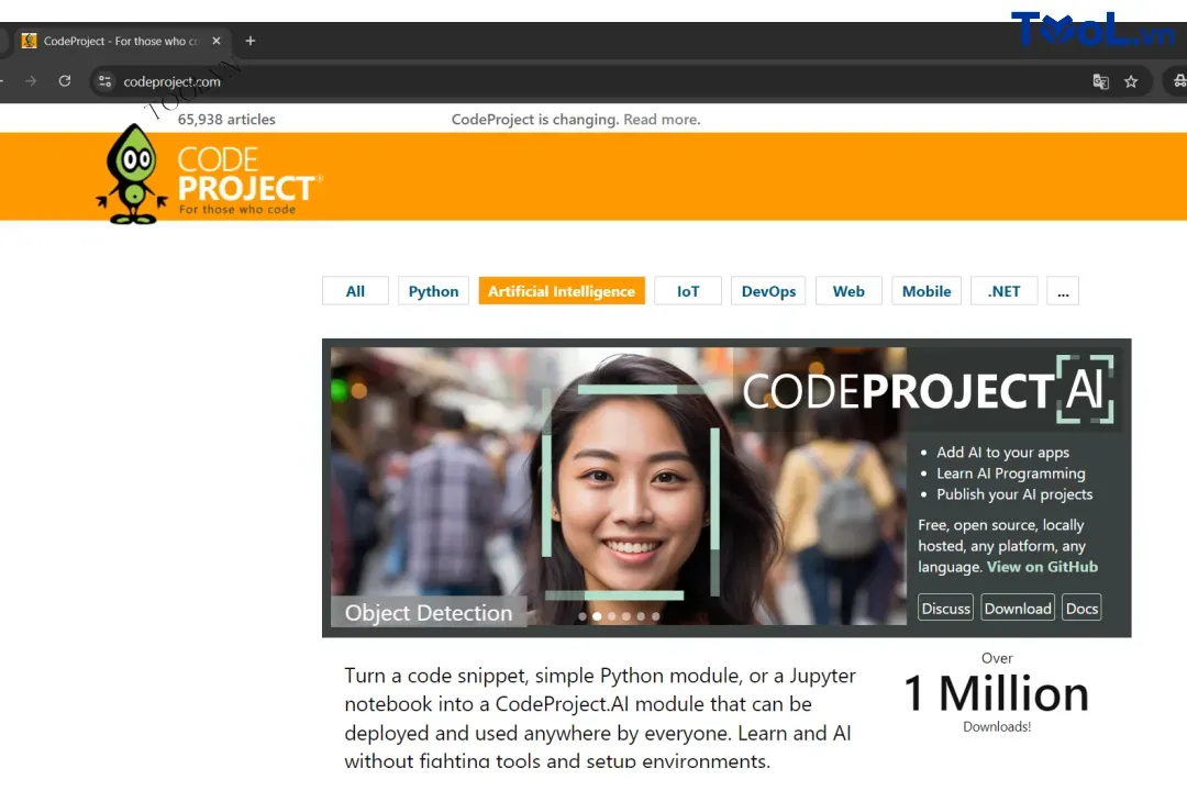 CodeProject là một kho tàng code khổng lồ