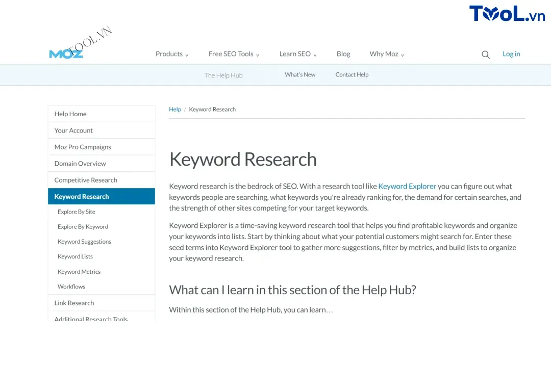 Giới thiệu về Keyword Research của MOZ