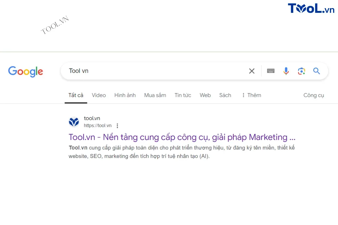 Tool.VN nằm ở Top 1 tìm kiếm thương hiệu Tool vn