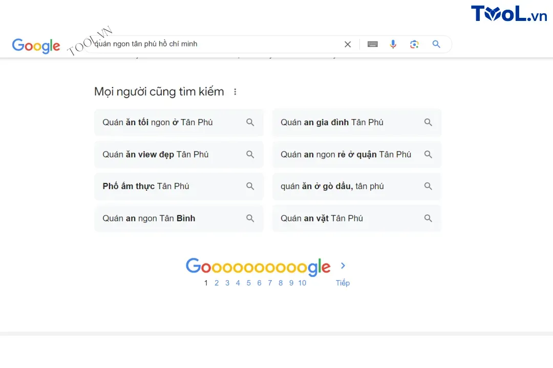 Xu hướng tìm quán ngon trên google của người dùng